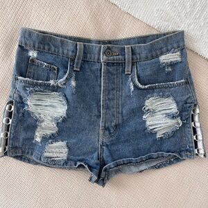 Carmar LF Distressed Denim Shorts
